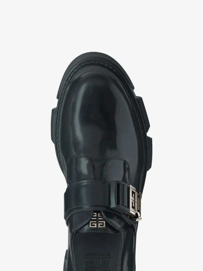 Men Boots and Loafers Givenchy Terra Derbies In Leather Black Men Boots and Loafers Givenchy Terra Derbies In Leather Black