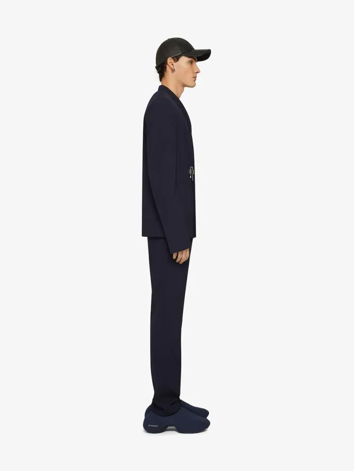 Men Coats and Jackets Givenchy Ulock Slim Fit Jacket In Wool Navy