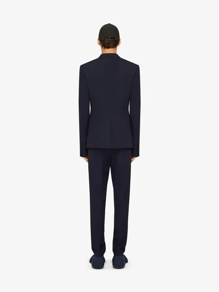 Men Coats and Jackets Givenchy Ulock Slim Fit Jacket In Wool Navy