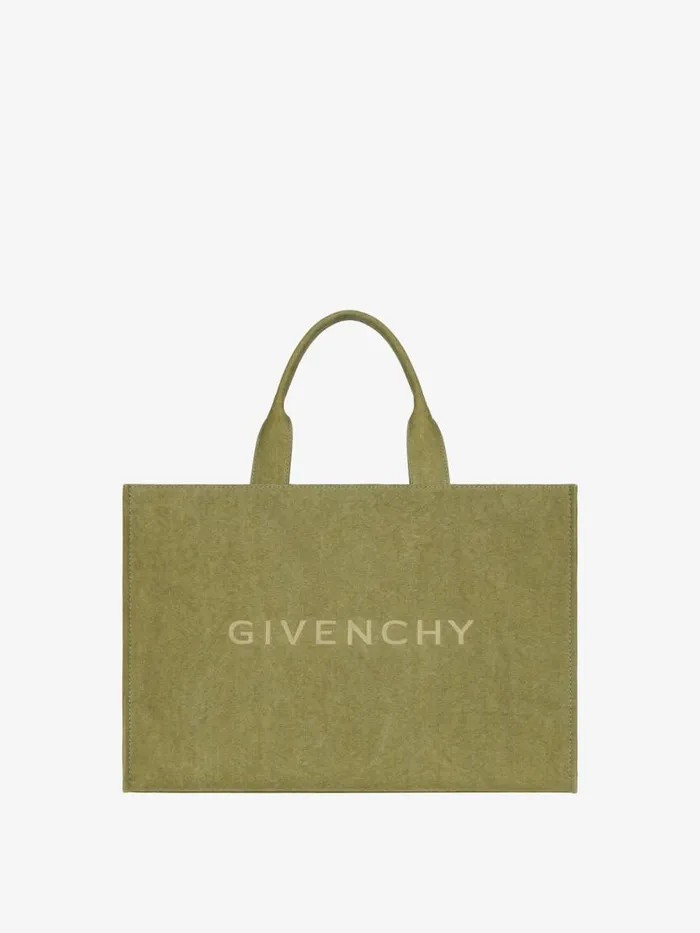 Men Crossbody Bags Givenchy GIVENCHY Tote Bag In Canvas Khaki