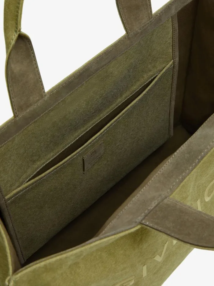 Men Crossbody Bags Givenchy GIVENCHY Tote Bag In Canvas Khaki