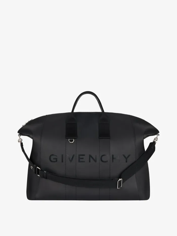 Men Crossbody Bags Givenchy Medium Antigona Sport Bag In Coated Canvas Black