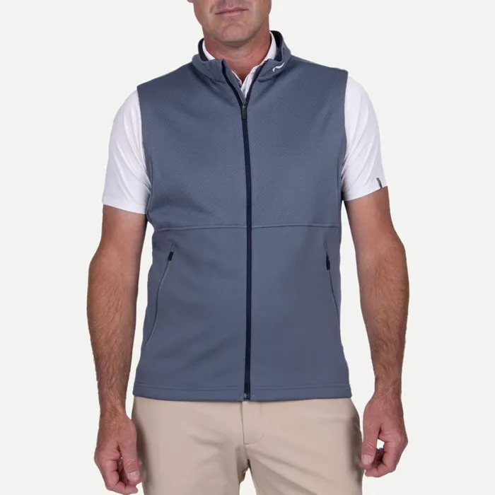 Men Delian Vest Steel Blue KJUS Jackets and Vests