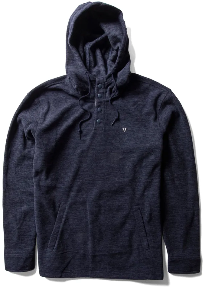 Men EcoZy Hooded Popover Dark Naval Fleece and Hoodies Vissla
