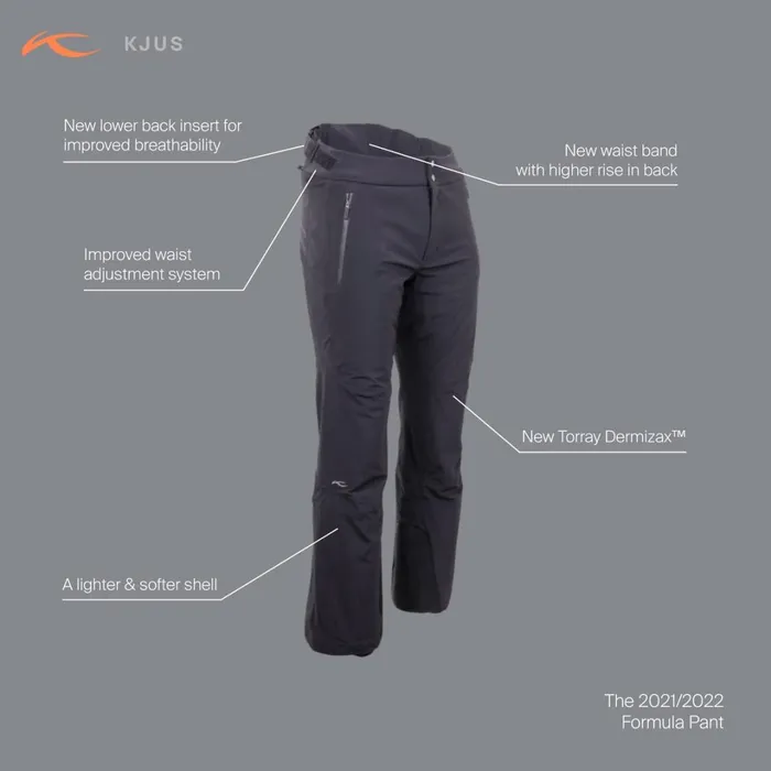 Men Formula Pants 2022 White KJUS Pants