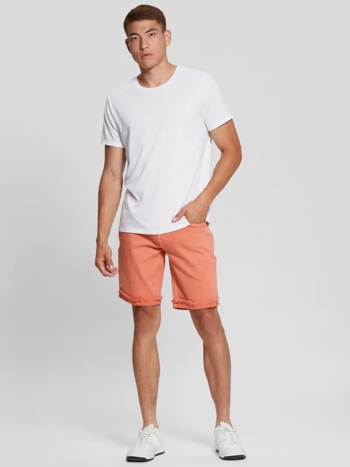 Men GUESS Eco Regular Fit Hemp Shorts Aechmea Pinky Multi Pants and Shorts Men GUESS Eco Regular Fit Hemp Shorts Aechmea Pinky Multi Pants and Shorts