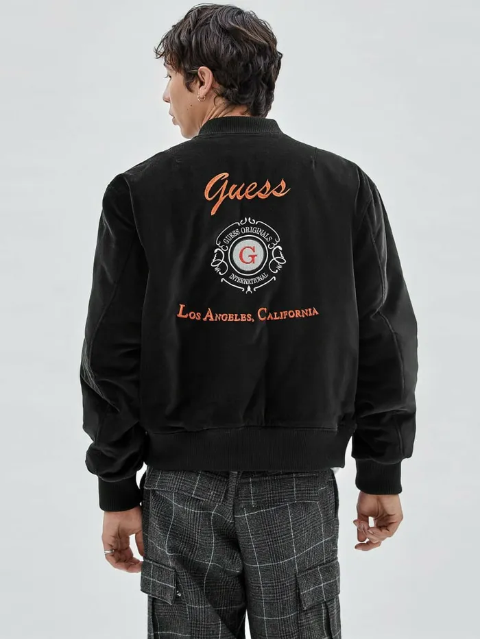 Men GUESS Originals Reversible Flight Jacket Black Jackets and Coats GUESS Men GUESS Originals Reversible Flight Jacket Black Jackets and Coats GUESS