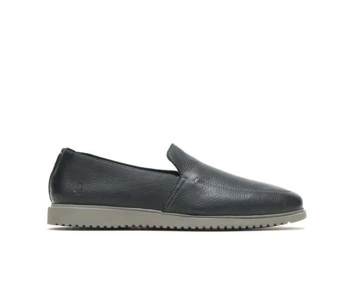 Men Hush Puppies Everyday SlipOn Black Leather SlipOns