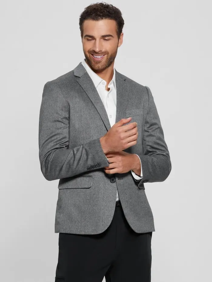 Men Jackets and Coats GUESS Harlow Herringbone Blazer Magnetic Multi Men Jackets and Coats GUESS Harlow Herringbone Blazer Magnetic Multi