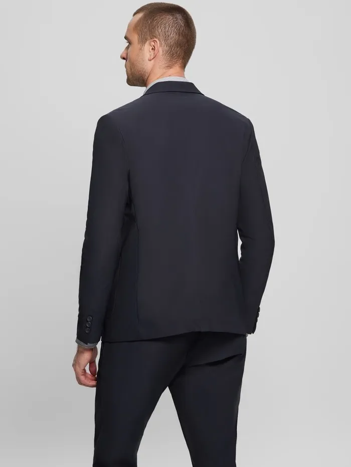 Men Jackets and Coats GUESS Myron TechStretch Blazer Bleu lgant