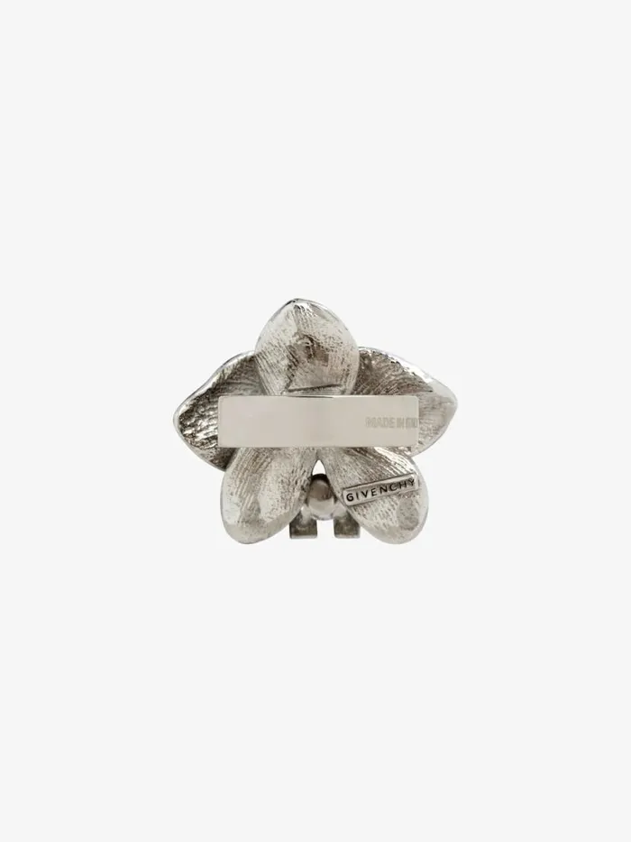 Men Jewelry Givenchy Flower Ear Cuff In Metal Enamel And Crystal Whiteyellow Men Jewelry Givenchy Flower Ear Cuff In Metal Enamel And Crystal Whiteyellow