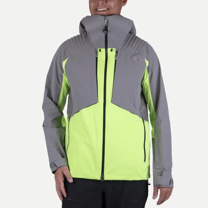 Men Lucas FRX Shell Jacket Limelightpewter KJUS Jackets and Vests