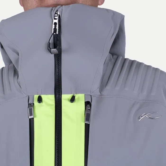 Men Lucas FRX Shell Jacket Limelightpewter KJUS Jackets and Vests