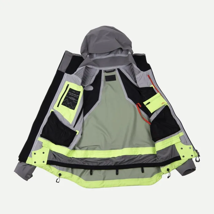 Men Lucas FRX Shell Jacket Limelightpewter KJUS Jackets and Vests