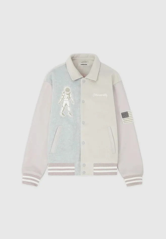 Men Manire De Voir Astro Varsity Jacket Multi