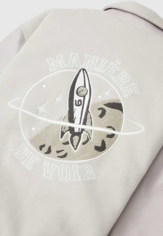 Men Manire De Voir Astro Varsity Jacket Multi