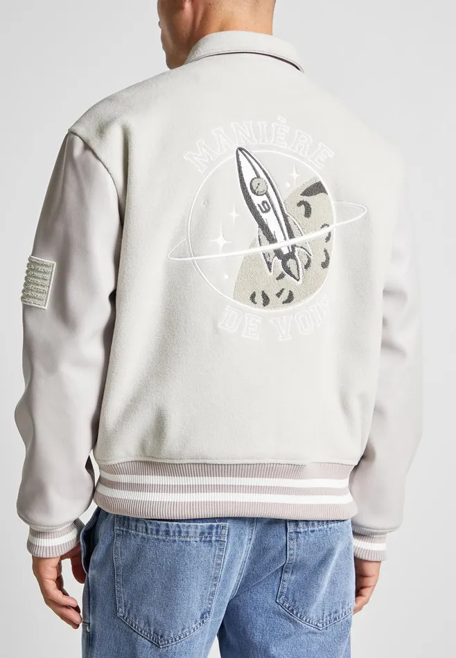 Men Manire De Voir Astro Varsity Jacket Multi