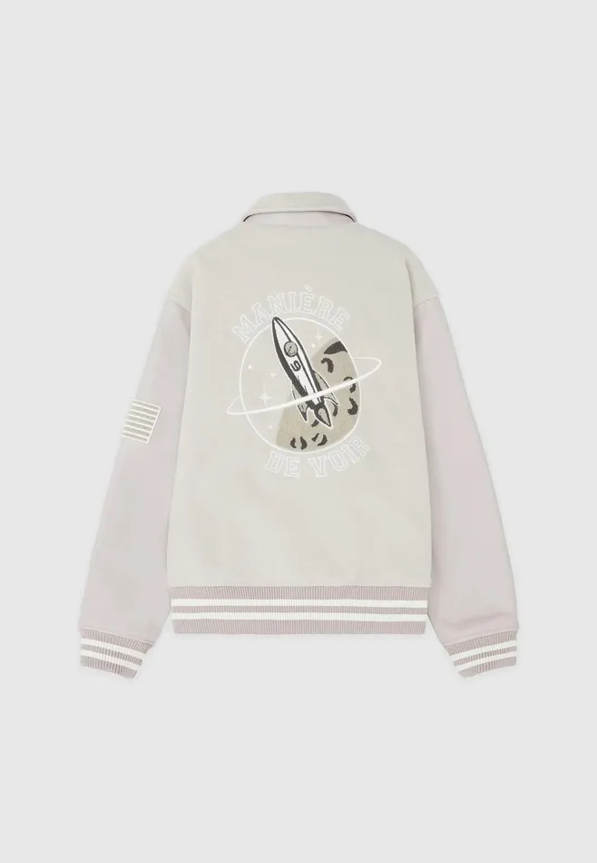 Men Manire De Voir Astro Varsity Jacket Multi
