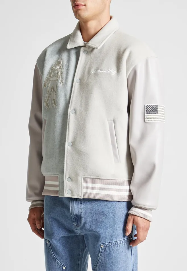 Men Manire De Voir Astro Varsity Jacket Multi