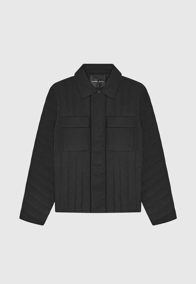 Men Manire De Voir Quilted Harrington Jacket Black