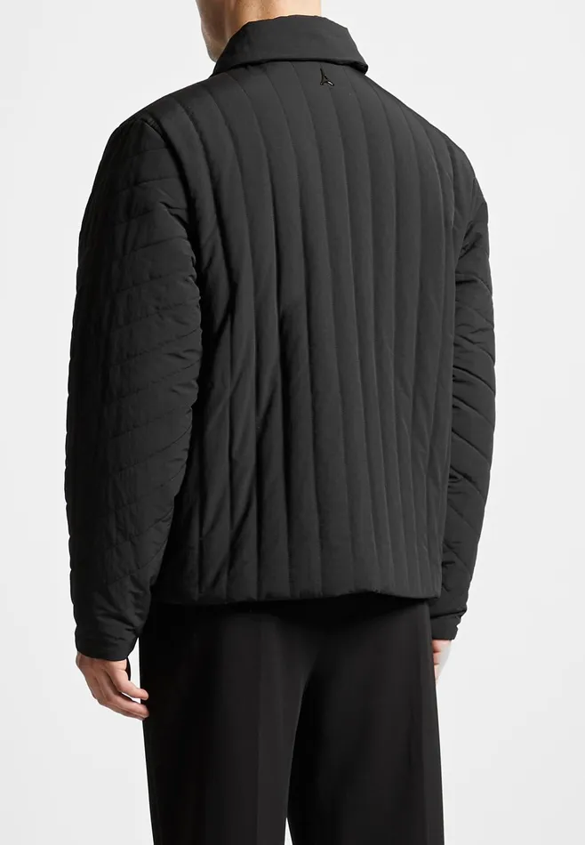 Men Manire De Voir Quilted Harrington Jacket Black