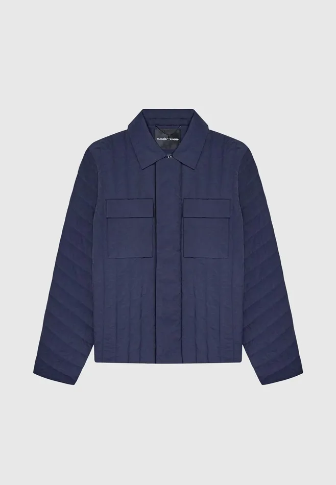Men Manire De Voir Quilted Harrington Jacket Navy