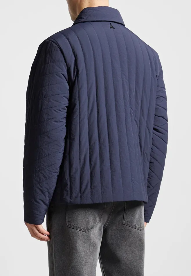 Men Manire De Voir Quilted Harrington Jacket Navy