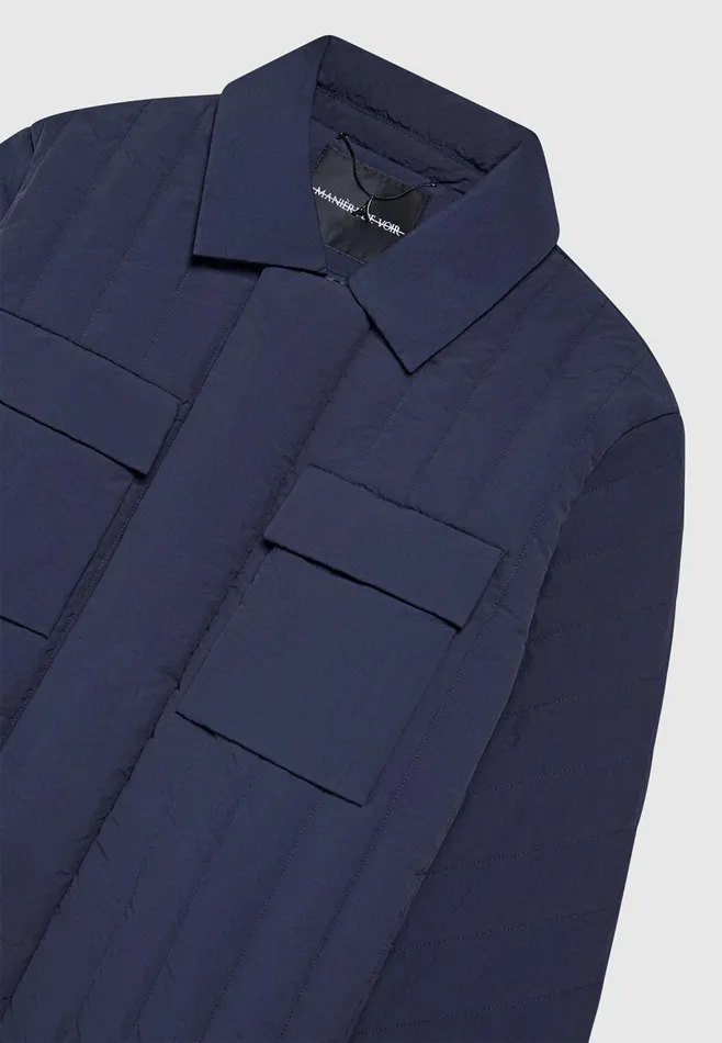 Men Manire De Voir Quilted Harrington Jacket Navy