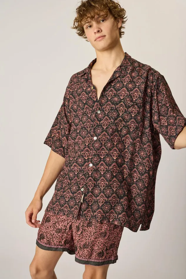 Men Natalie Martin Kevin Shirt Unisex Fleurdelis Black