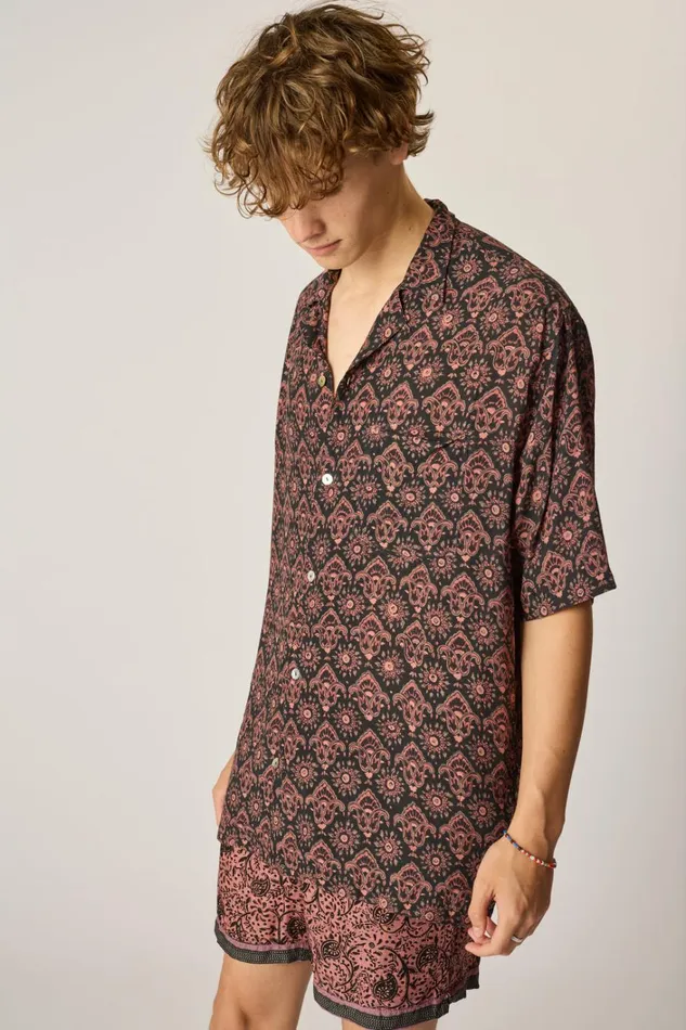 Men Natalie Martin Kevin Shirt Unisex Fleurdelis Black