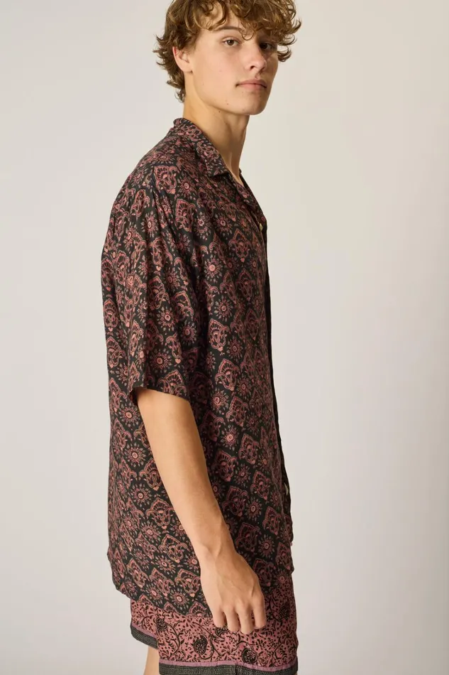 Men Natalie Martin Kevin Shirt Unisex Fleurdelis Black