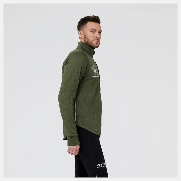 Men New Balance United Airlines NYC Half NB Heat Grid Half Zip DEEP OLIVE GREEN HEATHER Hoodies and Sweatshirts Men New Balance United Airlines NYC Half NB Heat Grid Half Zip DEEP OLIVE GREEN HEATHER Hoodies and Sweatshirts