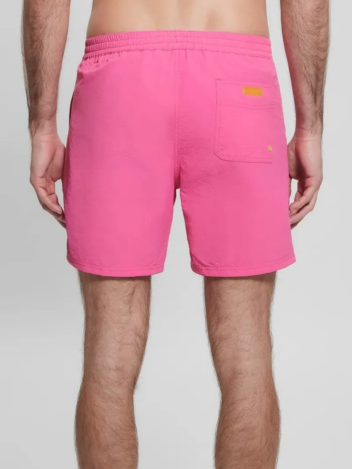 Men Nylon Swim Trunks Peace Pink Pants and Shorts GUESS