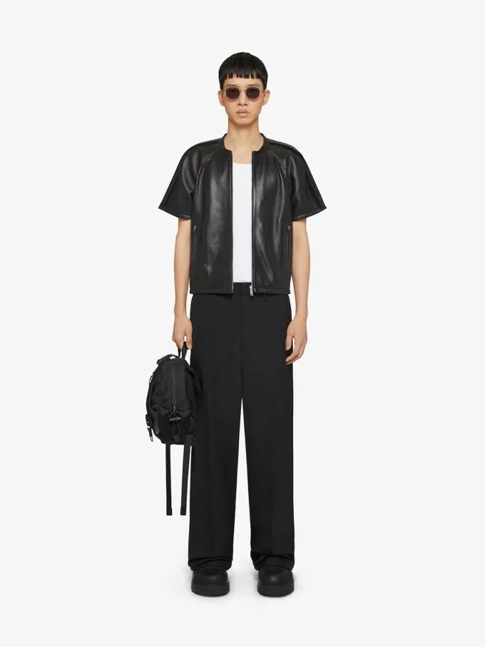Men Outerwear and Blousons Givenchy Jacket In Perforated Leather Black
