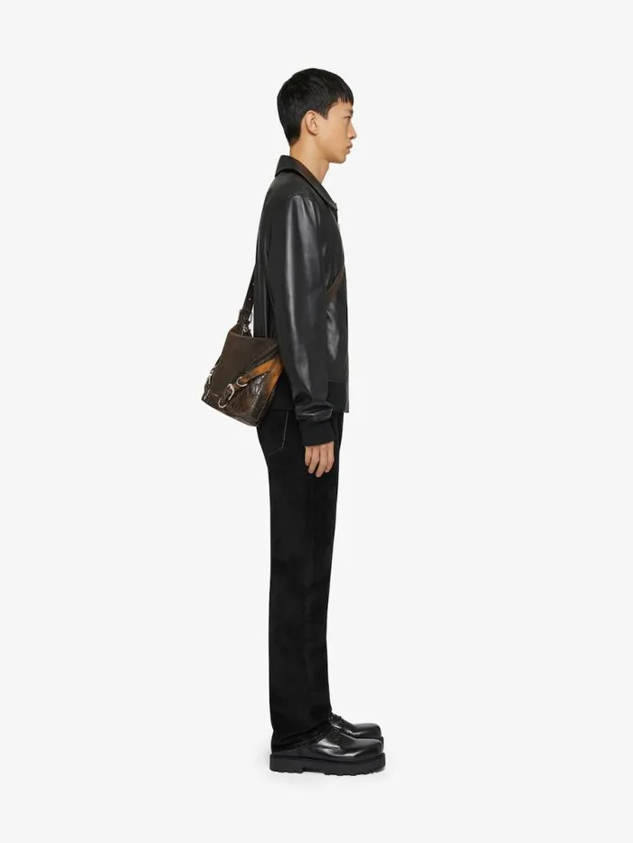 Men Outerwear and Blousons Givenchy Reversible Bomber Jacket In Leather Black
