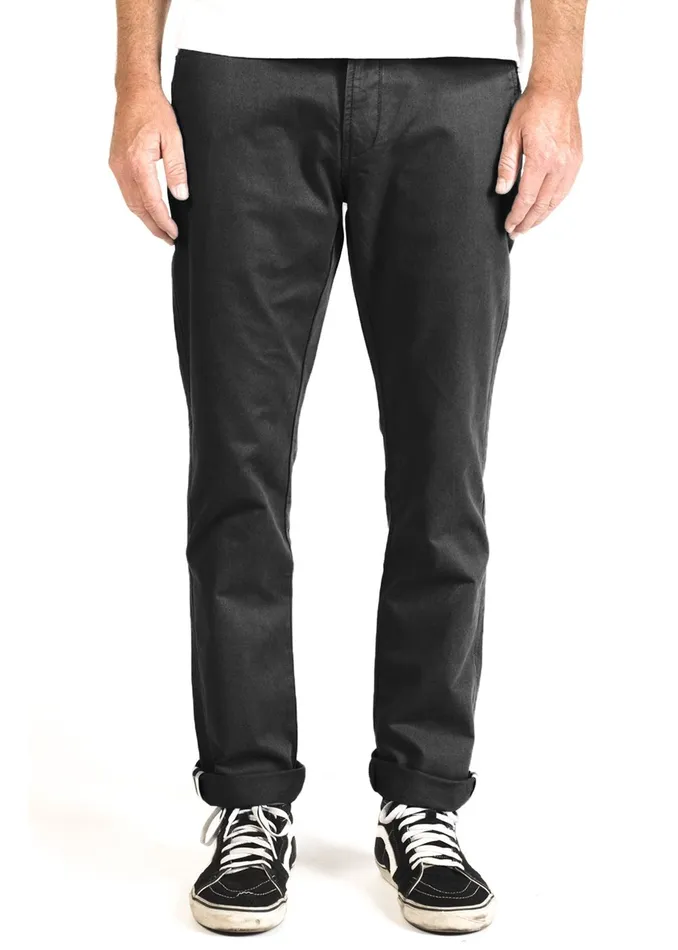 Men Pants and Denim Vissla Low Tide Chino Eco Pant Phantom Men Pants and Denim Vissla Low Tide Chino Eco Pant Phantom