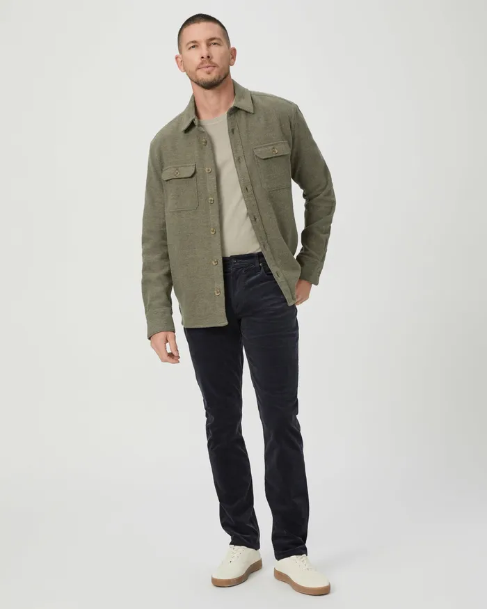 Men Pants and Joggers PAIGE Lennox Slim Pant 8211 Deep Anchor Corduroy