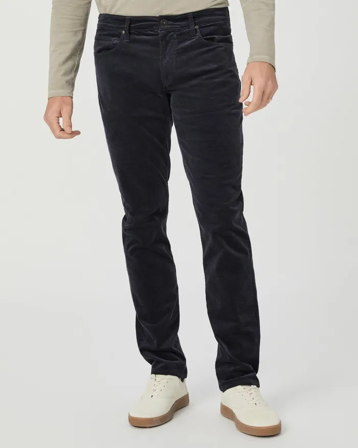Men Pants and Joggers PAIGE Lennox Slim Pant 8211 Deep Anchor Corduroy