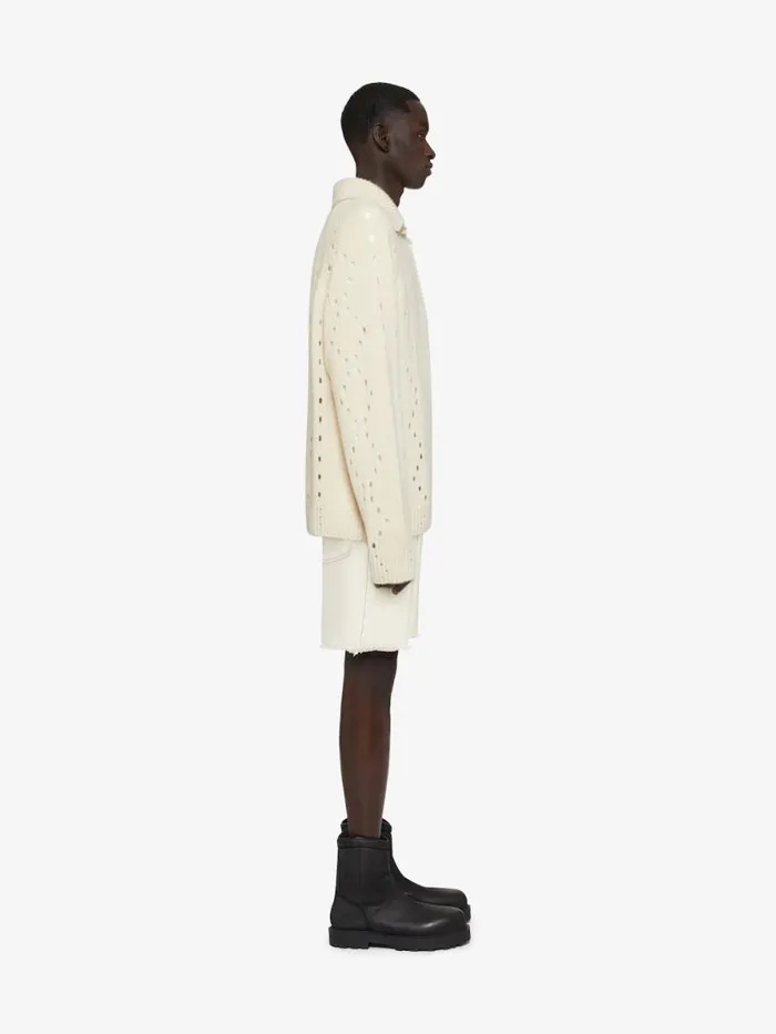 Men Pants and Shorts Givenchy Bermuda Shorts In Denim Rtd Greige