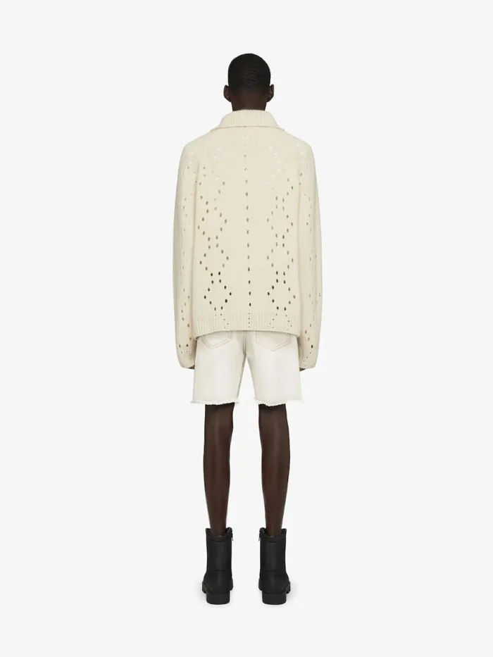 Men Pants and Shorts Givenchy Bermuda Shorts In Denim Rtd Greige