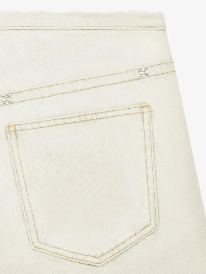 Men Pants and Shorts Givenchy Bermuda Shorts In Denim Rtd Greige