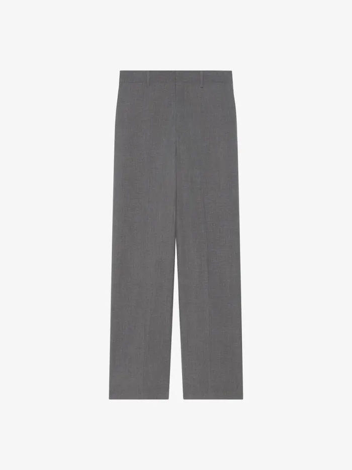 Men Pants and Shorts Givenchy Extra Wide Pants In Wool Medium Grey