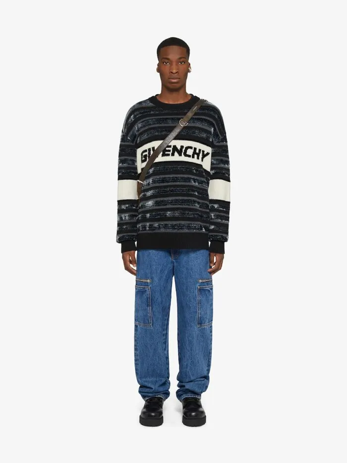 Men Pants and Shorts Givenchy Loose Fit Cargo Pants In Marble Denim Indigo Blue Men Pants and Shorts Givenchy Loose Fit Cargo Pants In Marble Denim Indigo Blue