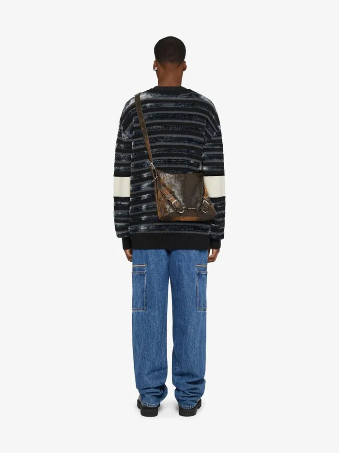 Men Pants and Shorts Givenchy Loose Fit Cargo Pants In Marble Denim Indigo Blue