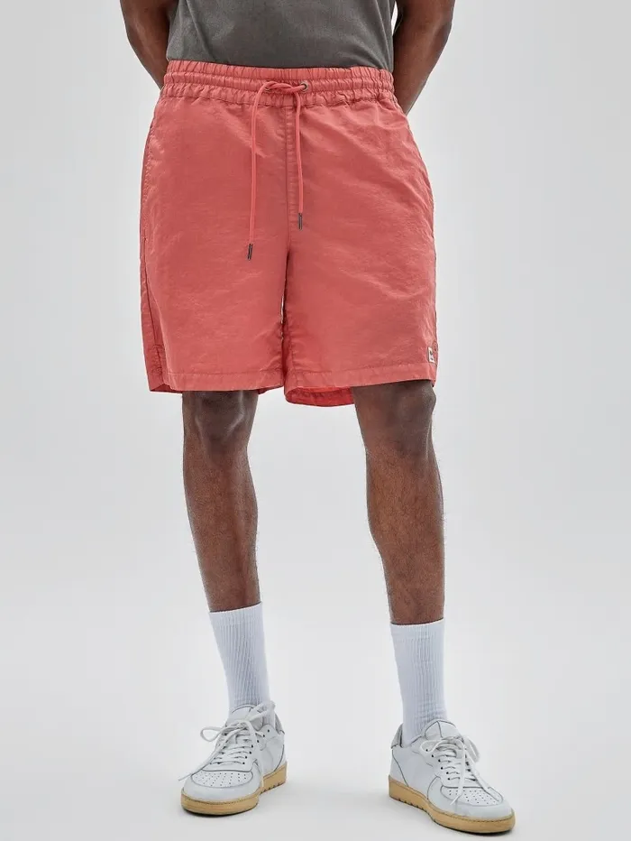 Men Pants and Shorts GUESS GUESS Originals Washed Nylon Shorts Peach Peel Multi