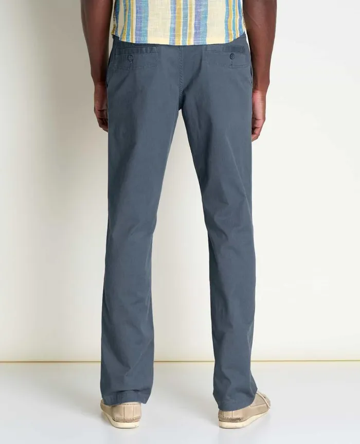 Men Pants Toad and Co Mission Ridge Lean Pant Iron Vintage Wash