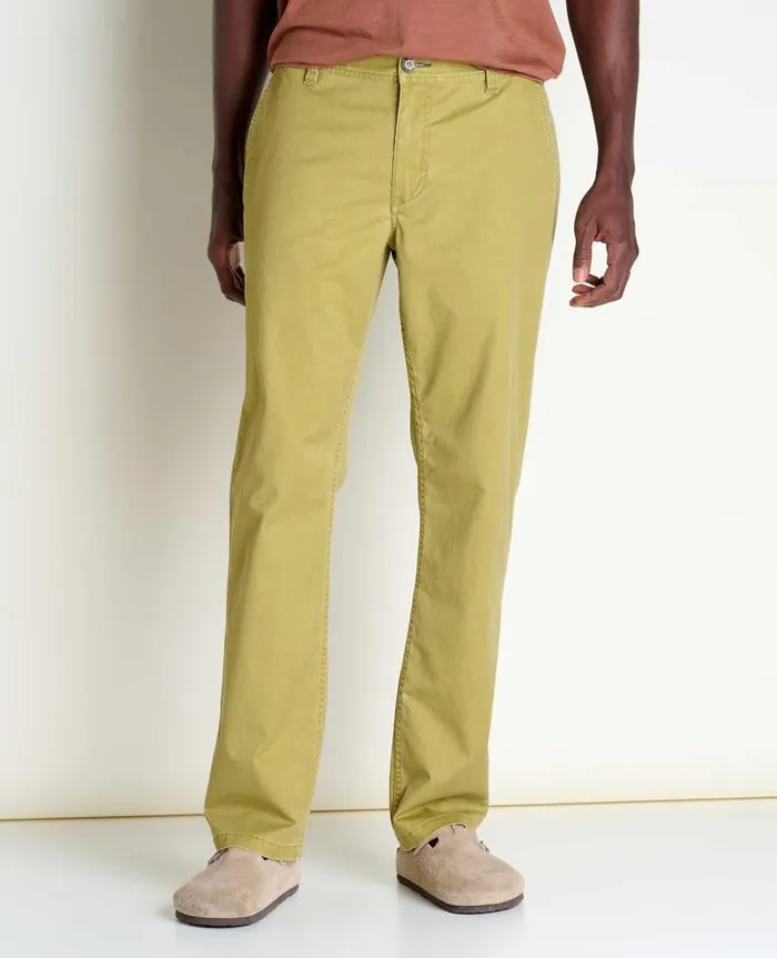 Men Pants Toad and Co Mission Ridge Pant Green Moss Vintage Wash