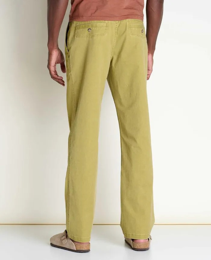 Men Pants Toad and Co Mission Ridge Pant Green Moss Vintage Wash