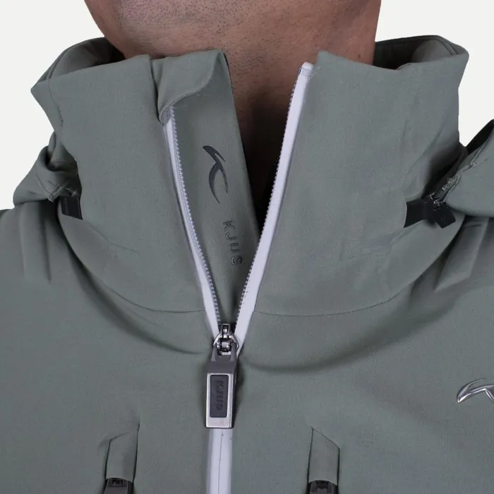 Men Pivot Jacket Green Smokealloy KJUS Jackets and Vests