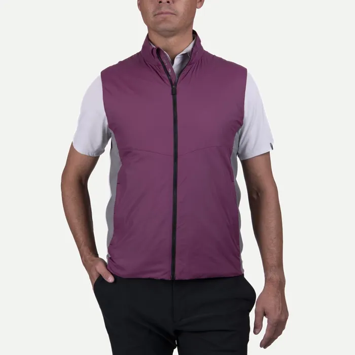 Men Radiation Vest II 8211 Insulated Golf Vest Nightshadepewter KJUS Jackets and Vests